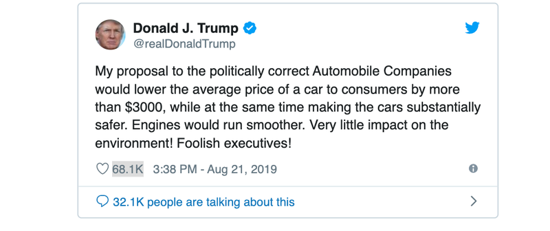 Illustration for article titled The White House Vs. California Fight Is Finally Going Down: Report